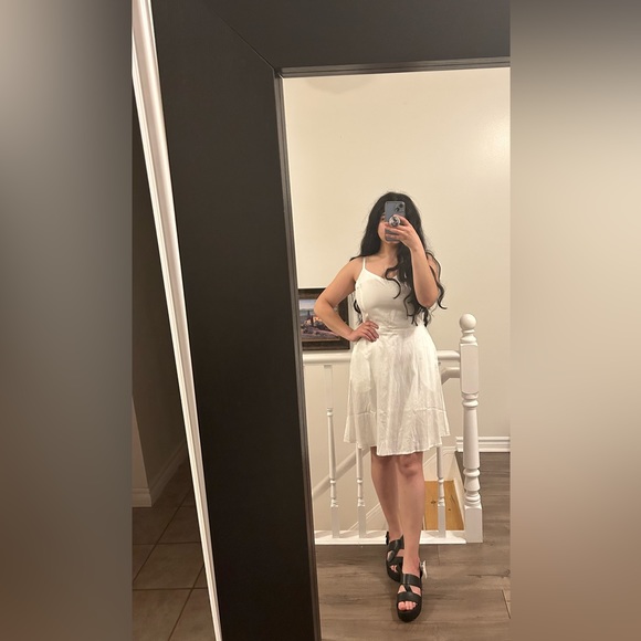 White A-line Sundress - Picture 1 of 6